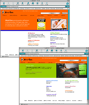 About-Face website