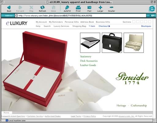 eLuxury Pineider Brand Boutique