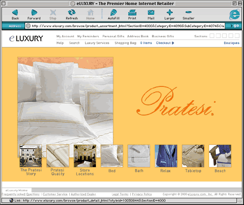 eLuxury Pratesi Brand Boutique