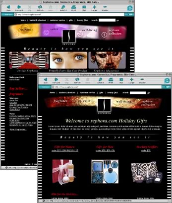 Sephora website